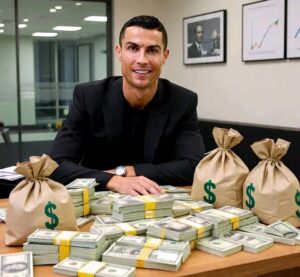 Cristiano Ronaldo, the richest footballer in the world.